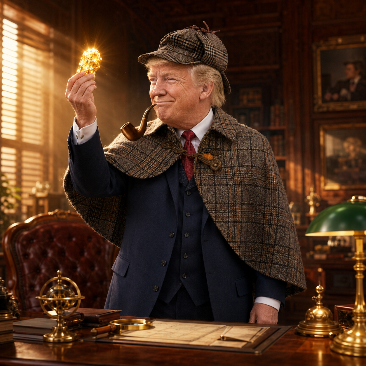 PipeTrump examines the golden clue